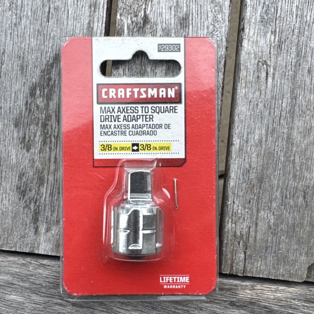 Craftsman Max Axess 3/8" Drive Adapter For Regular Square Drive 3/8 Socket 29302